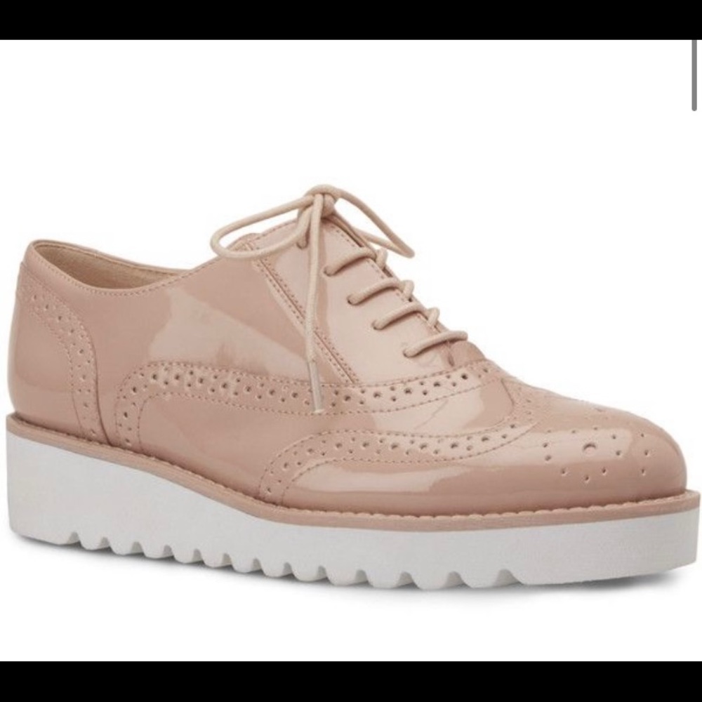 Nine West Leather Lace Up Oxfords